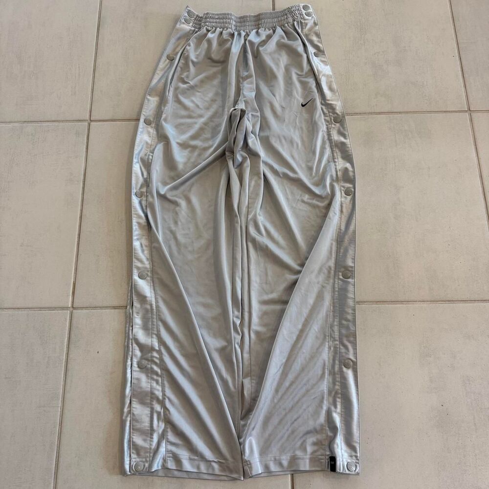 Nike Men's Silver and Grey Trousers